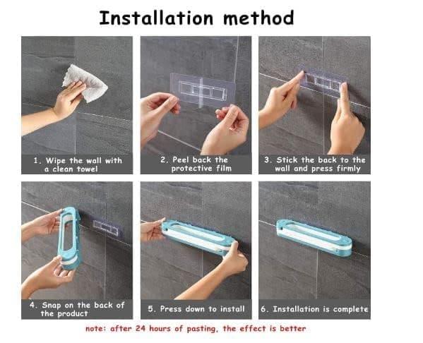 Wall Mounted Shoe Organizer and Towel Rack for Bathroom and Entryway