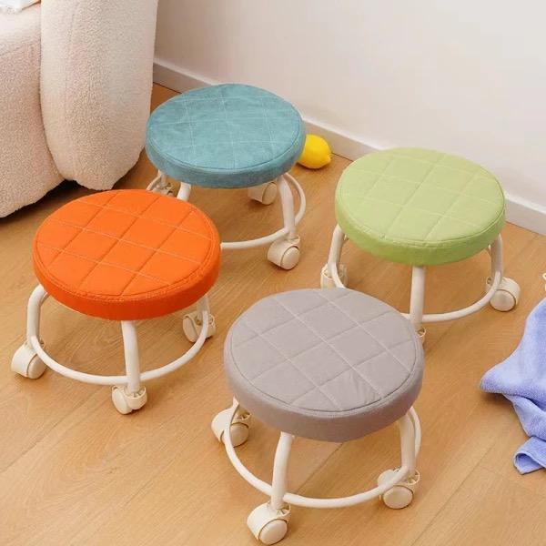 Multifunctional Sofa Stool - Rolling Round Design for Home and Office Use