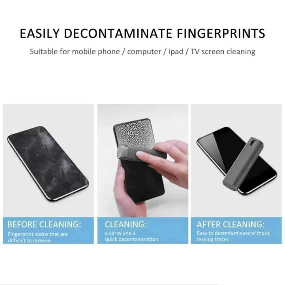 Portable Screen Cleaner Spray with Disinfecting Function for Mobile Phones and Computers
