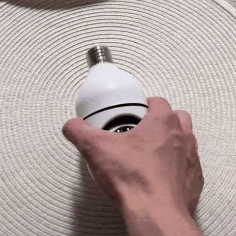 Bulb Camera 1080p Wifi 360 Degree Panoramic Night Vision / Home Security Full Hd Cctv Camera