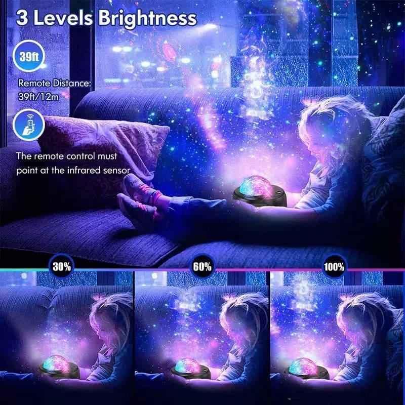 Galaxy Projector Speaker with Remote Control for Home Decor and Relaxation