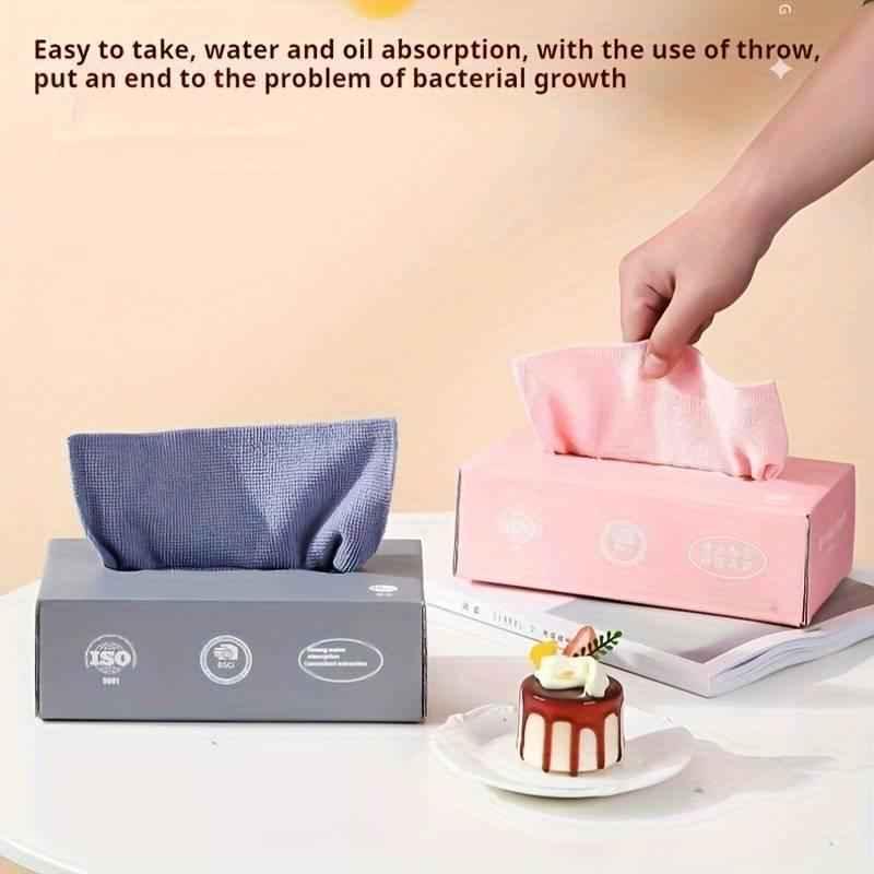 Reusable Microfiber Kitchen Cleaning Towels - Absorbent Dishcloths - Pack of 20Pcs or 10Pcs