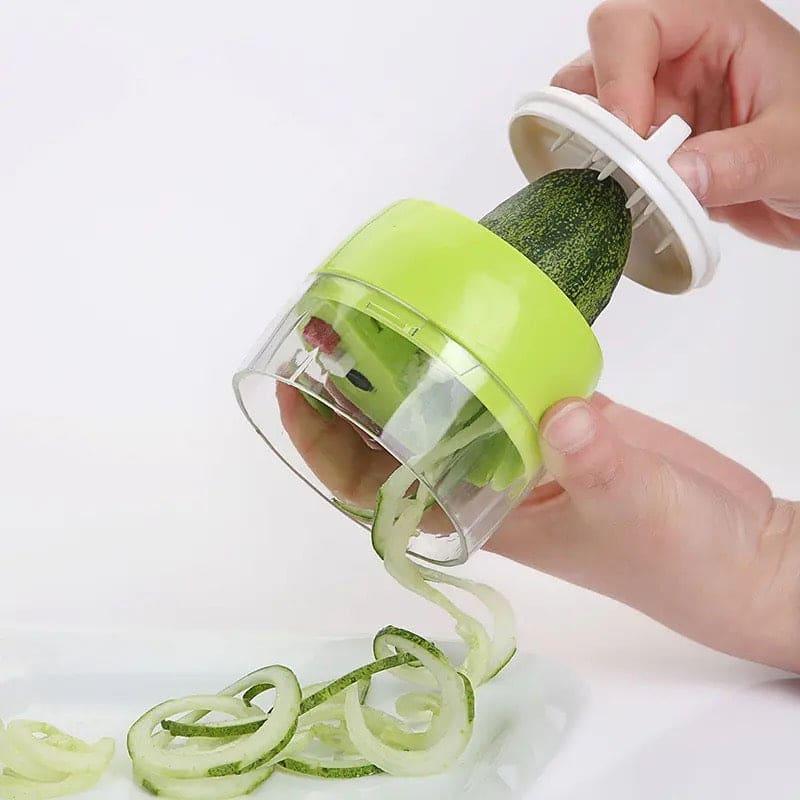 4in1 Vegetable Spiral Cutter for Healthy Meals and Creative Recipes
