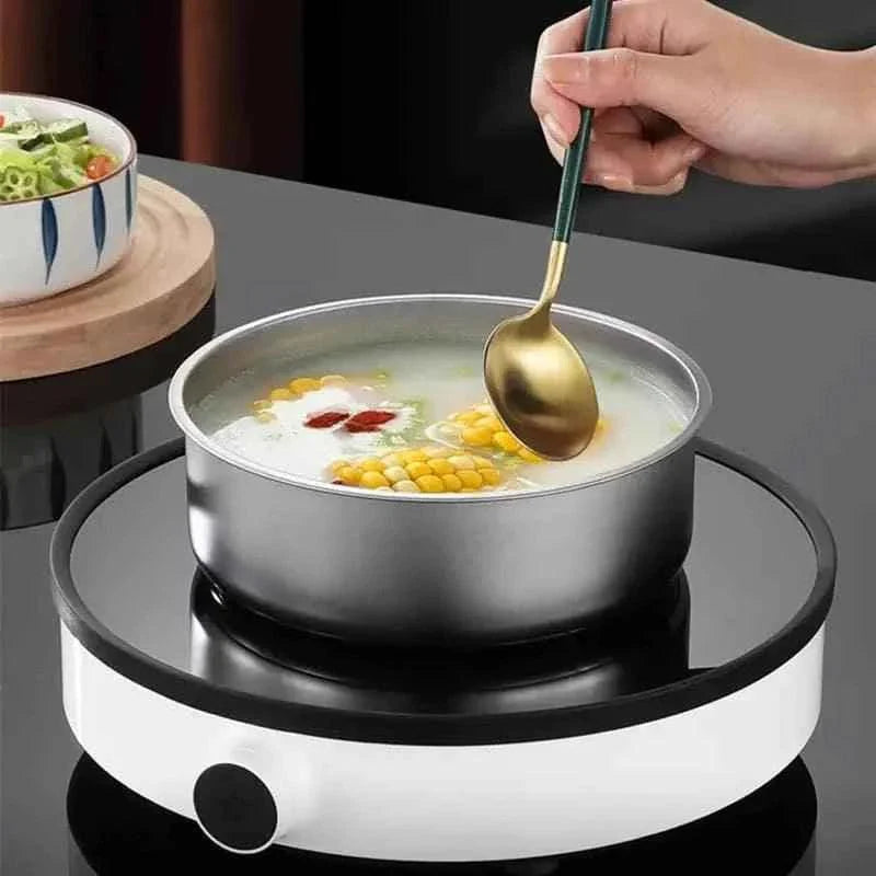 Stainless Steel Mixing Bowls Set - 5 Bowls with Lids