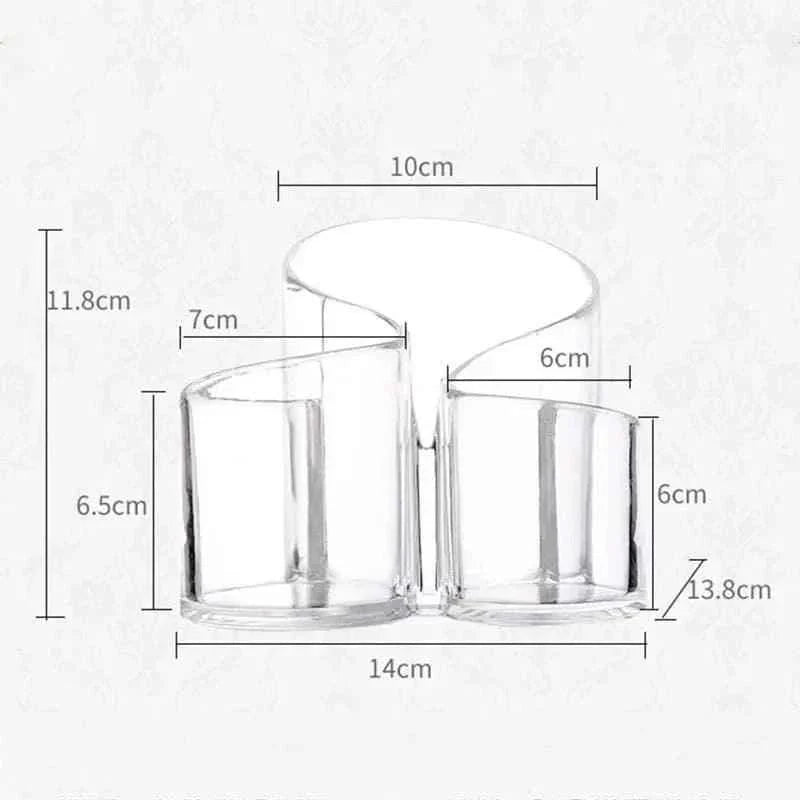 S-Shape Acrylic Brush Organizer for Stylish Storage Solutions