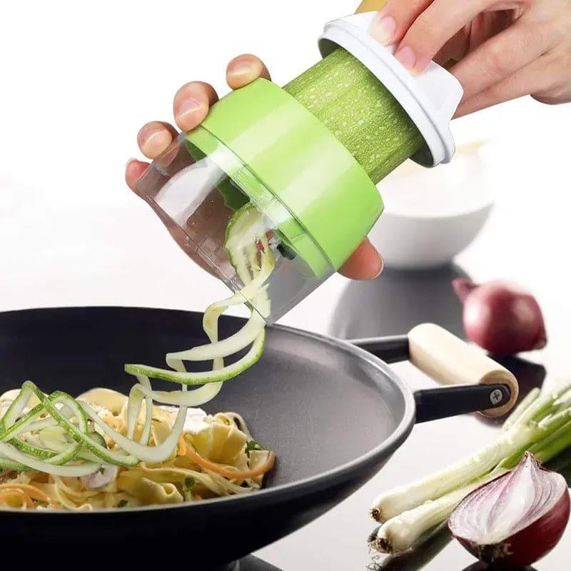 4in1 Vegetable Spiral Cutter for Healthy Meals and Creative Recipes
