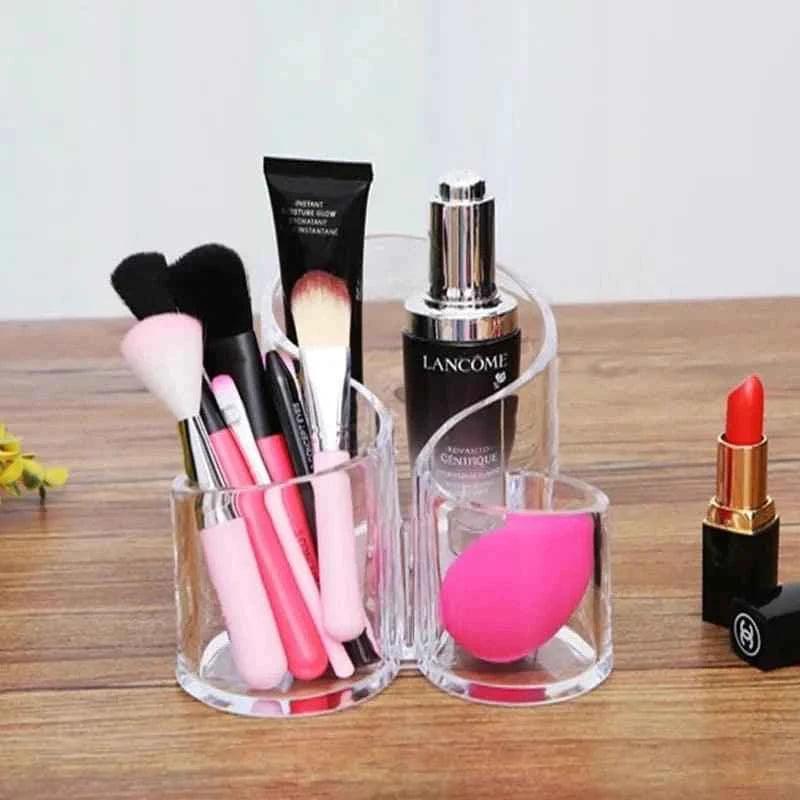 S-Shape Acrylic Brush Organizer for Stylish Storage Solutions