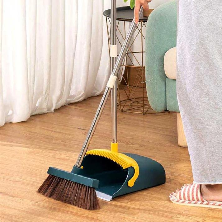 Broom and Dustpan Set with Scoop and Cleaning Brush for Efficient Cleaning