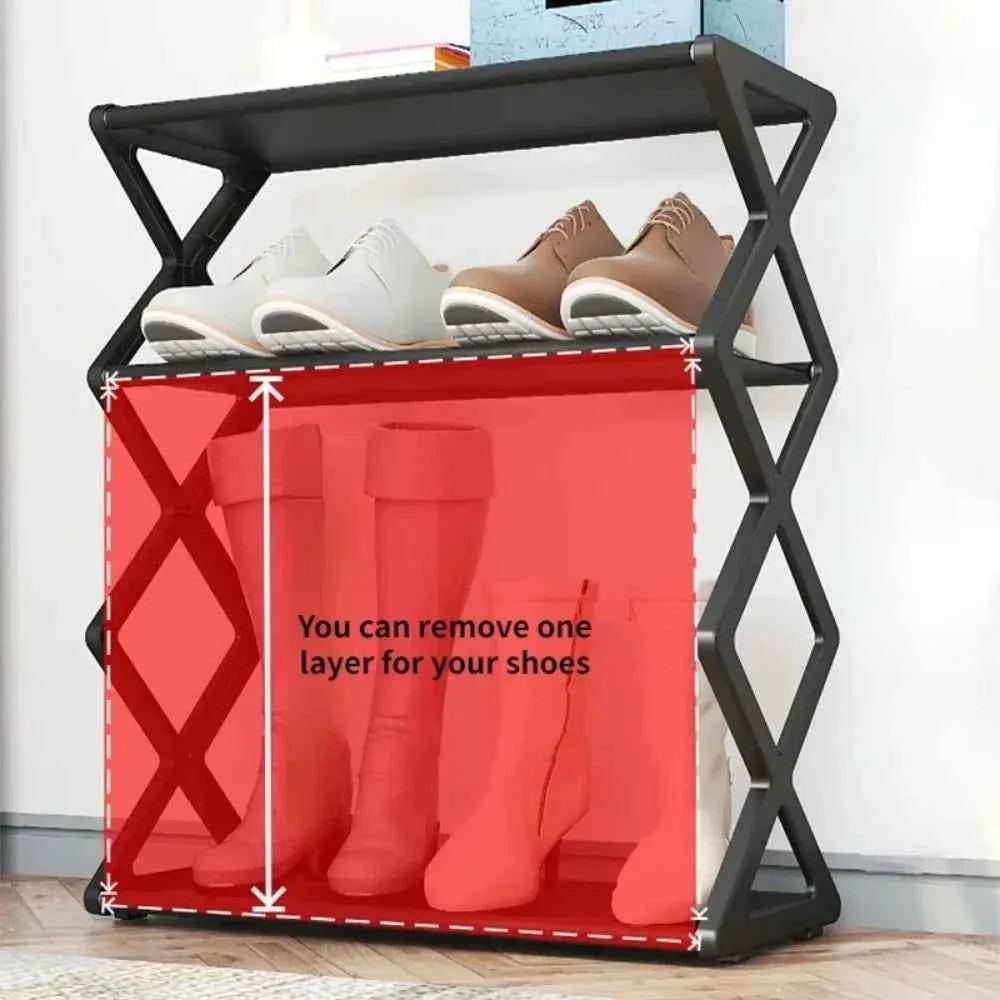 4 Layer Shoe Rack Home Assembly Stand