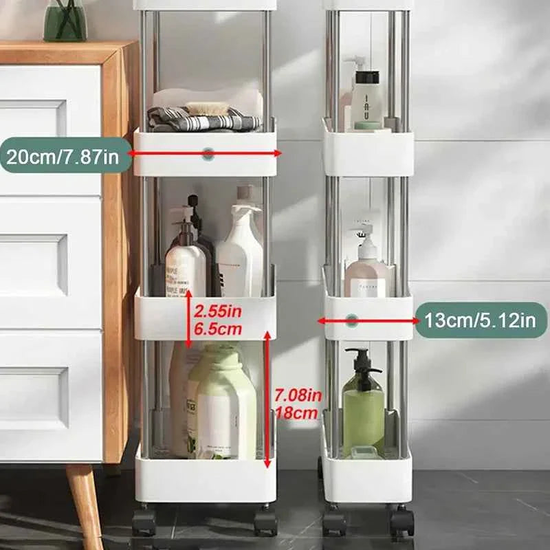 4 Tier Slide Organizer Shelf for Kitchen Storage
