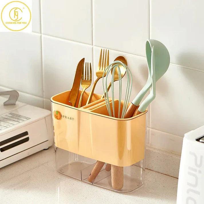 Acrylic Cutlery Holder Organizer for Kitchen Utensils