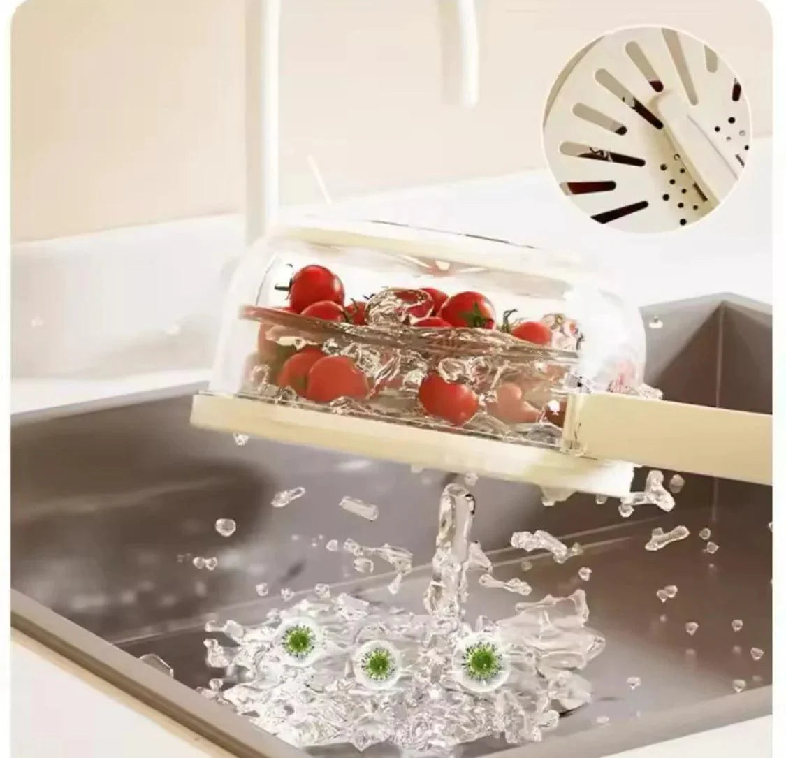 Vegetable and Fruit Washing Bowl for Easy Cleaning and Food Prep