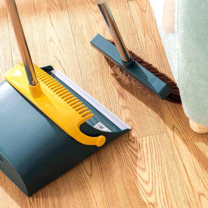 Broom and Dustpan Set with Scoop and Cleaning Brush for Efficient Cleaning
