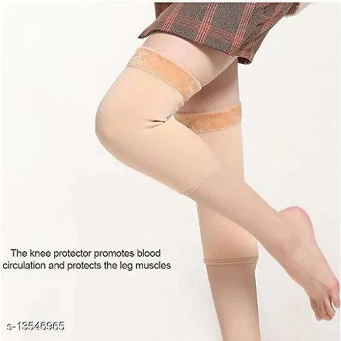 Unisex Fleece Knee Warmers for Comfort and Warmth