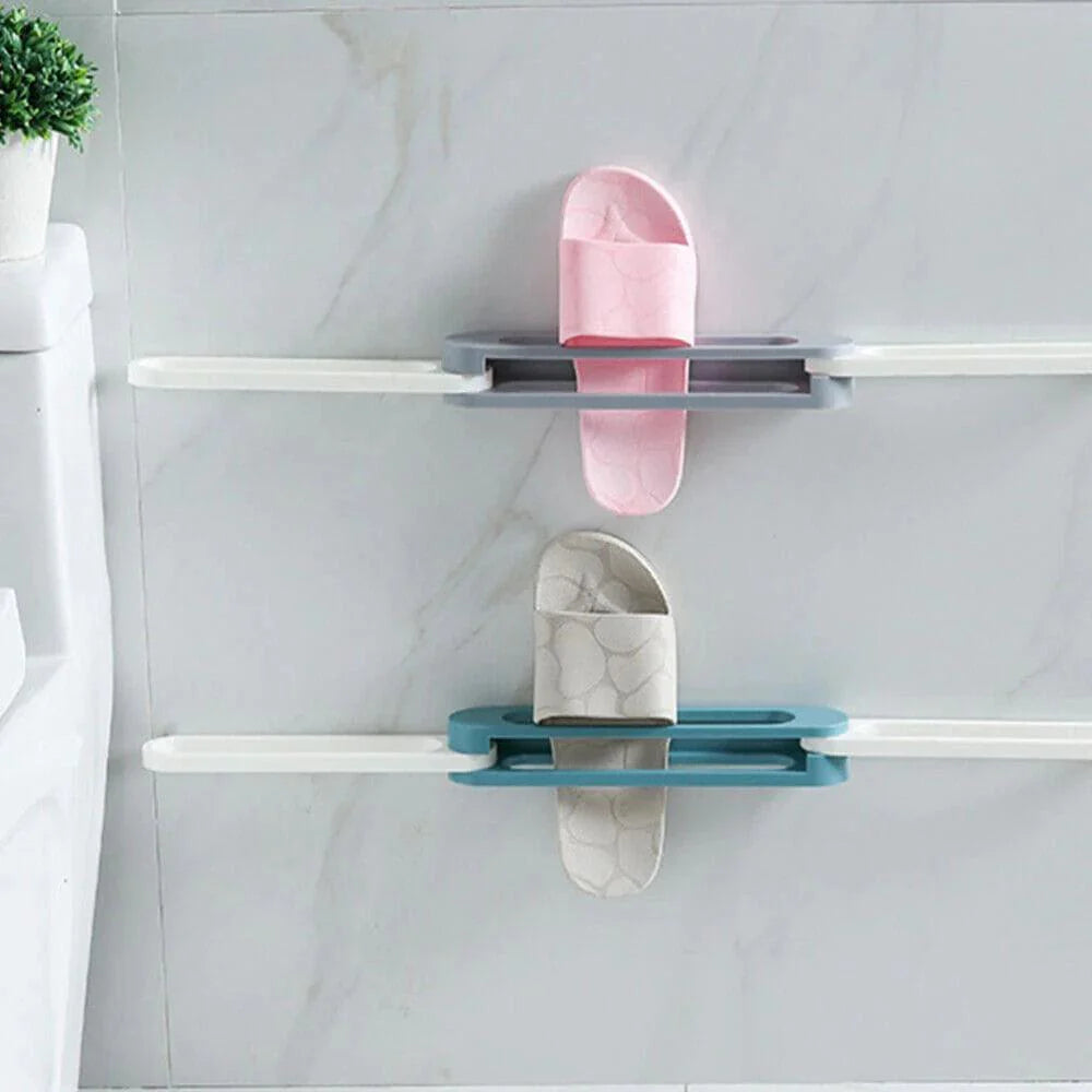 Wall Mounted Shoe Organizer and Towel Rack for Bathroom and Entryway