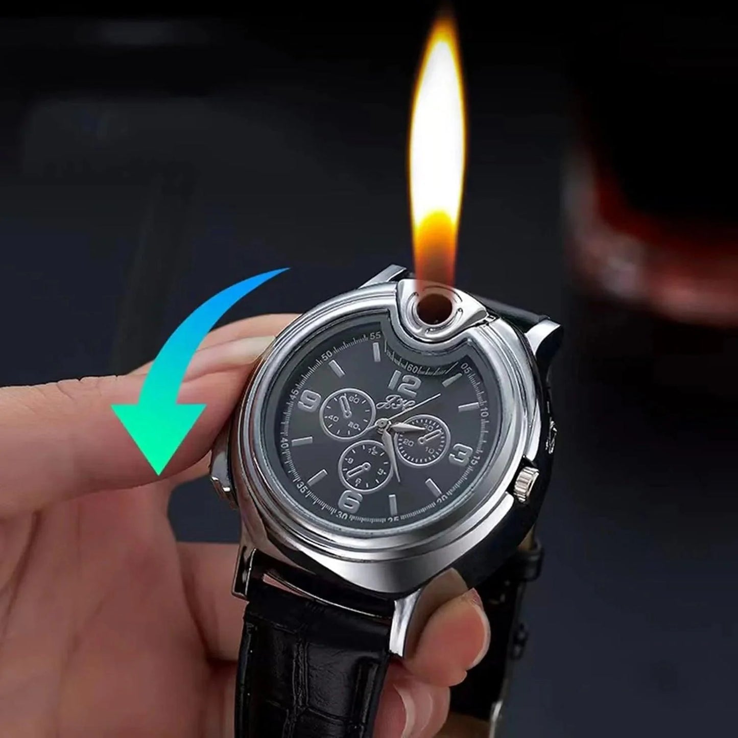 Wrist Watch Lighter - Stylish Inflatable Watch with Built-in Lighter Functionality