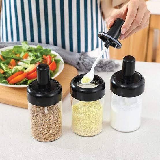 6 Pcs Rotating Spice Rack Organizer for Kitchen Storage