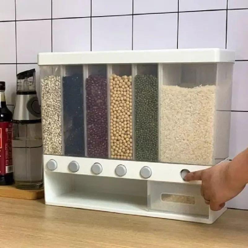 Wall Mounted Cereal Dispenser - 10 kg Capacity for Convenient Storage