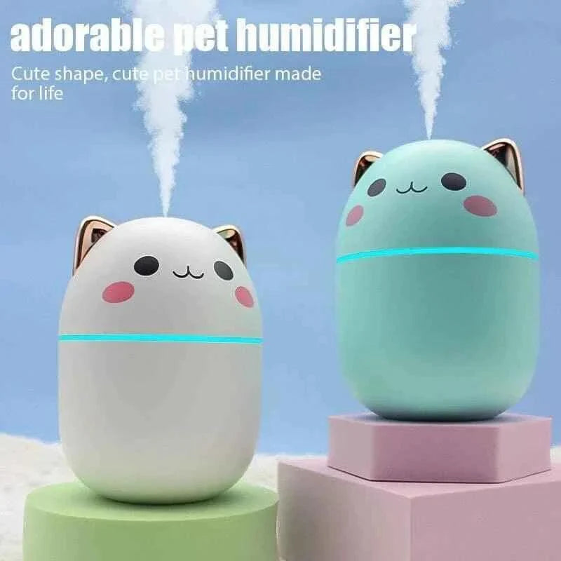 200ml Cat Humidifier - Adorable Cute Cat Design for Home and Office