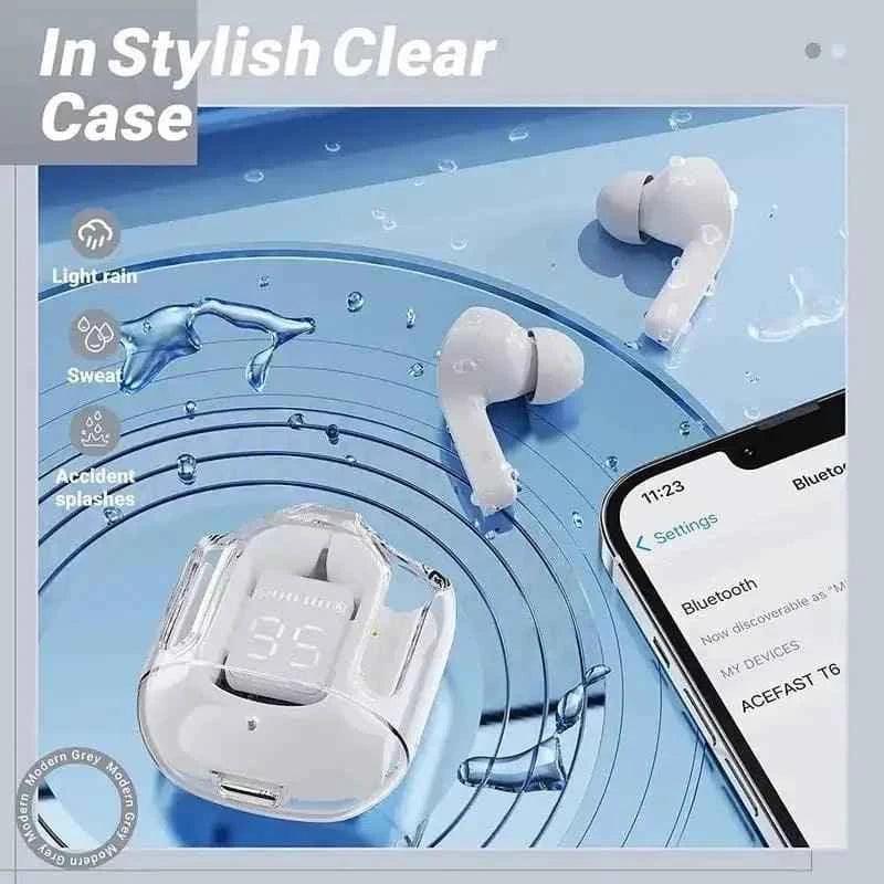 Air 31 TWS Transparent Wireless Earbuds - Bluetooth Earbuds with Clear Sound
