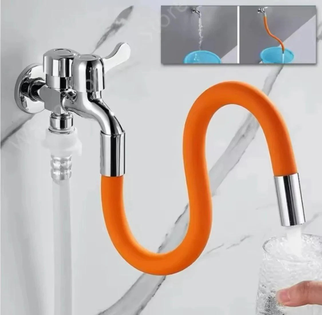 360° Rotation Faucet Extender Pipe for Maximum Convenience