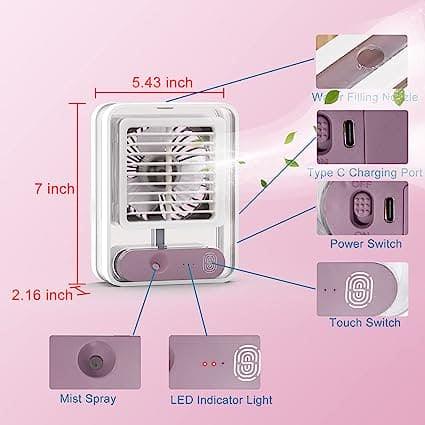 Portable Air Conditioner Fan - Compact and Efficient Cooling Solution for Home and Office