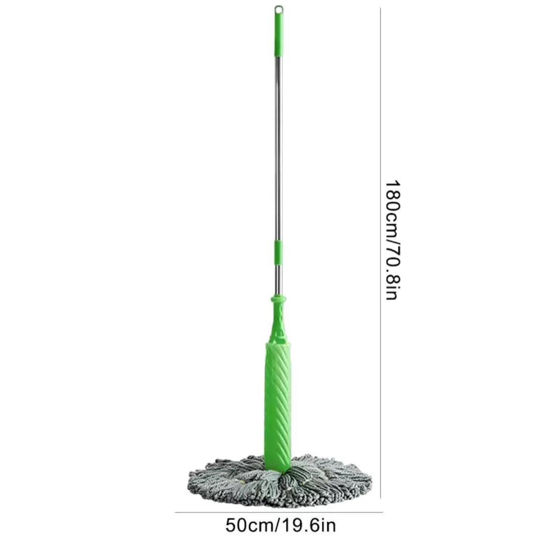 Twister Microfiber Floor Mop - 2 in 1 Cleaning Tool with Adjustable Long Handle for Home and Kitchen