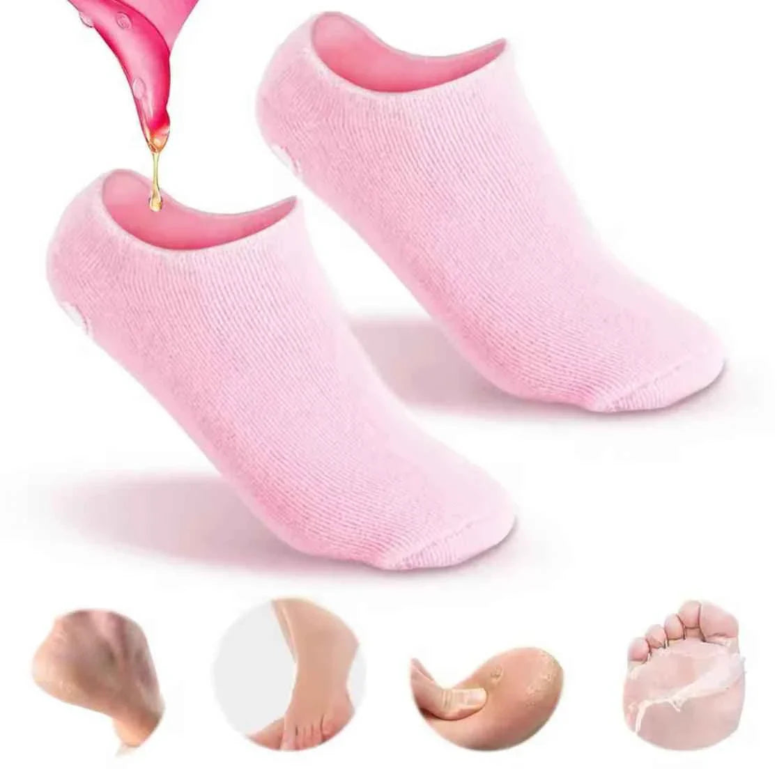 Reusable Heel Moisturizing Socks for Soft and Smooth Feet