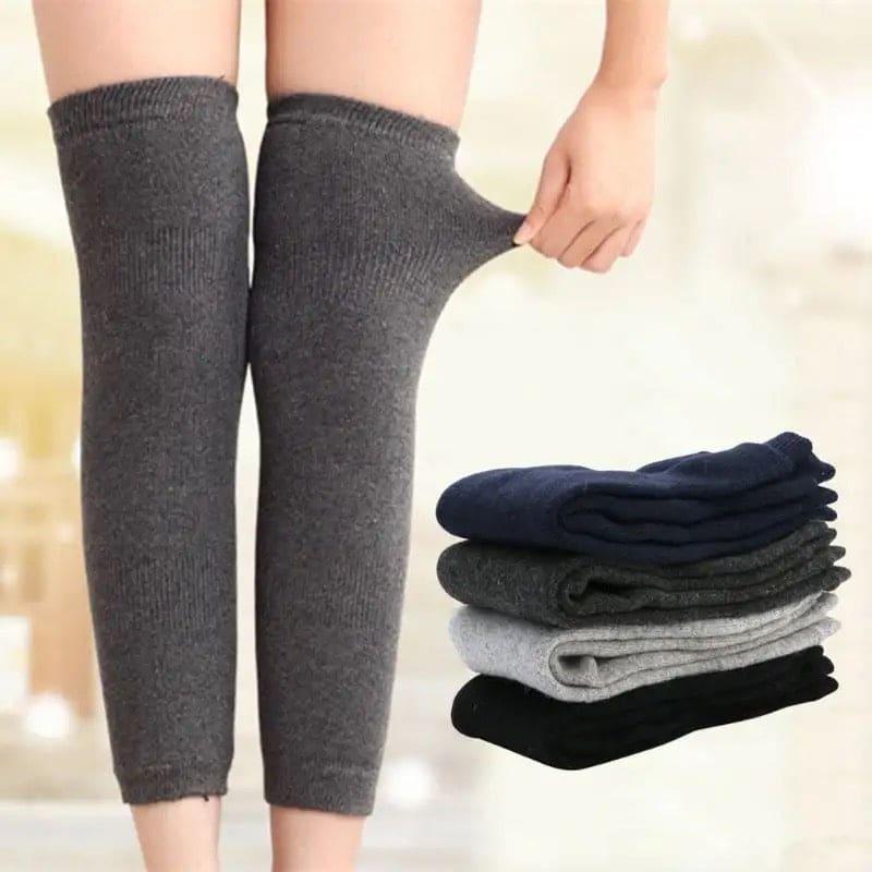 Unisex Fleece Knee Warmers for Comfort and Warmth
