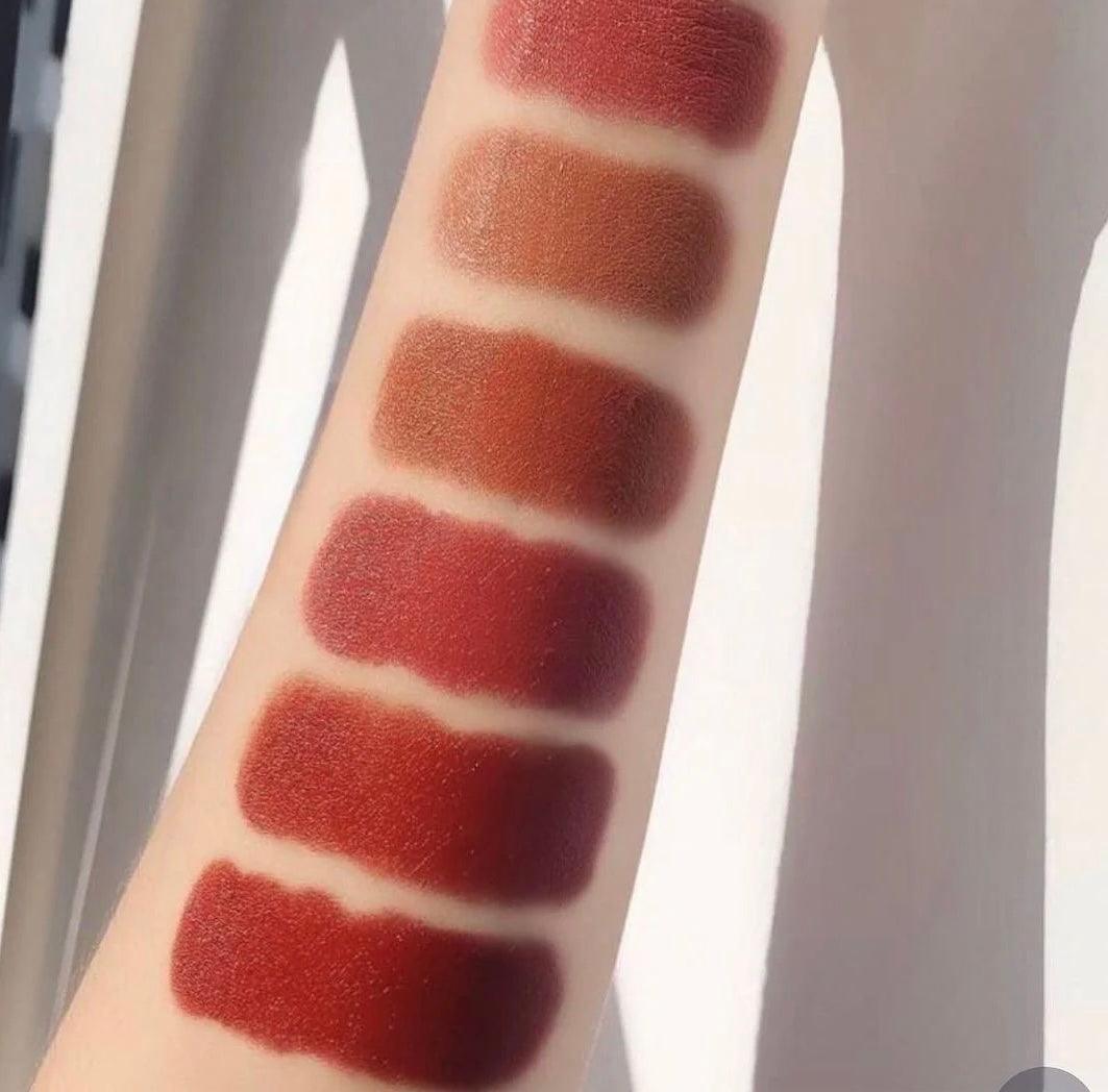6pcs Long-Lasting Waterproof Matte Velvet Lipstick Set - Moisturizing Non-Stick Formula