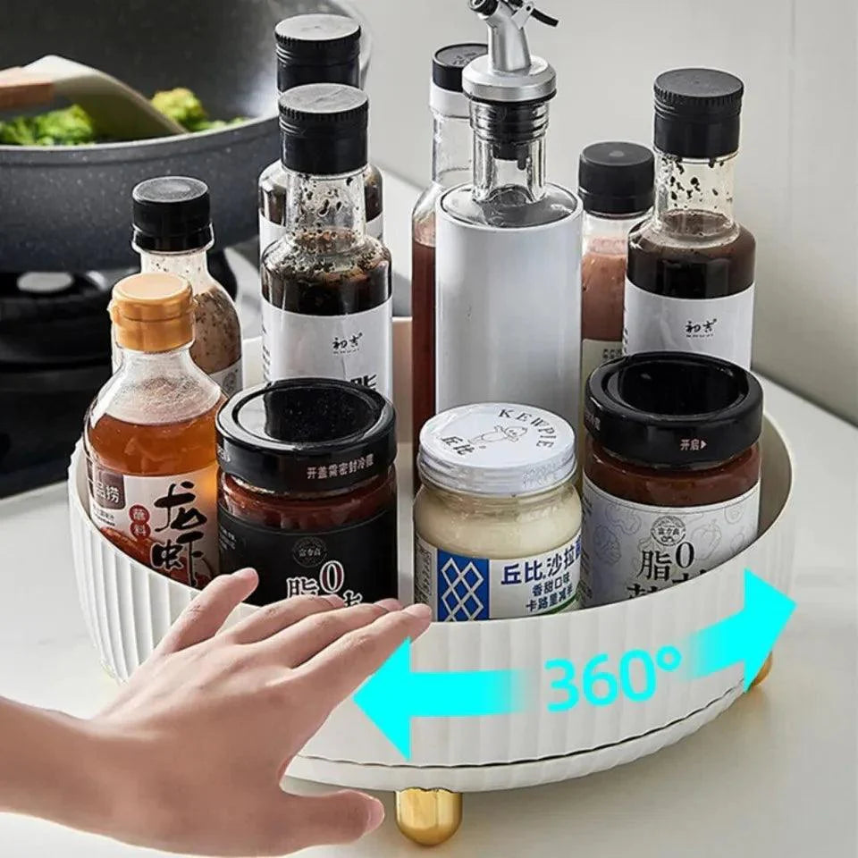 Stainless Steel Vegetable Cutting Board with Luxury Rotating Tray - Durable, Hygienic, Easy to Clean for Home and Restaurant Use