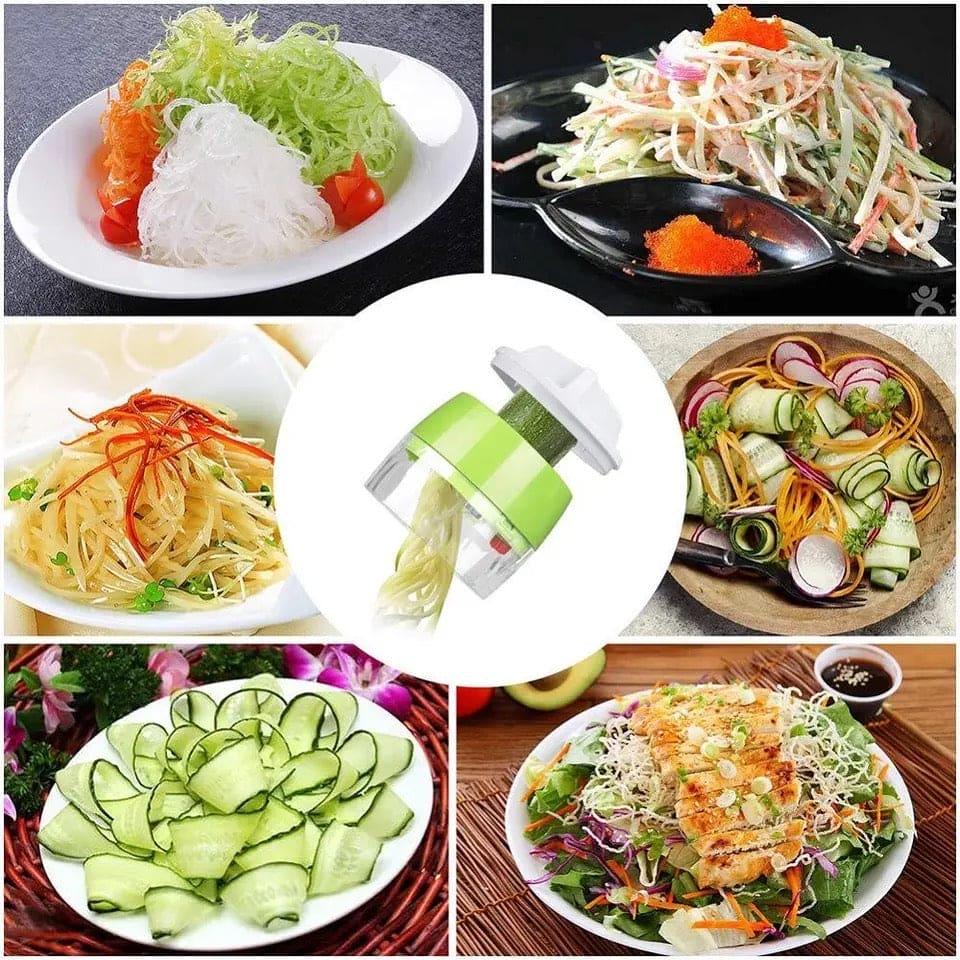 4in1 Vegetable Spiral Cutter for Healthy Meals and Creative Recipes