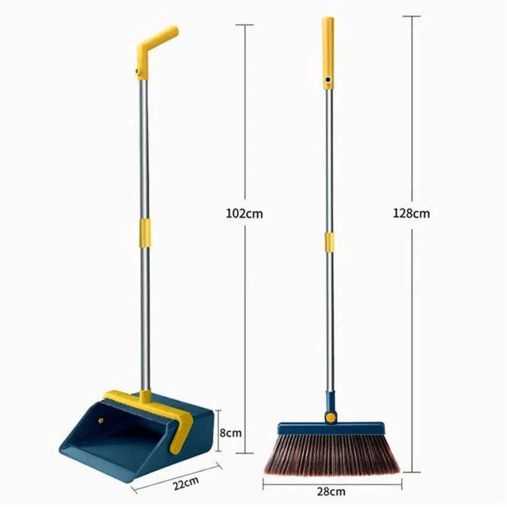 Broom and Dustpan Set with Scoop and Cleaning Brush for Efficient Cleaning