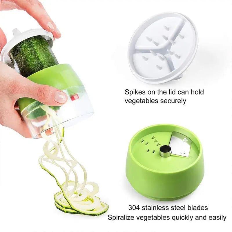 4in1 Vegetable Spiral Cutter for Healthy Meals and Creative Recipes