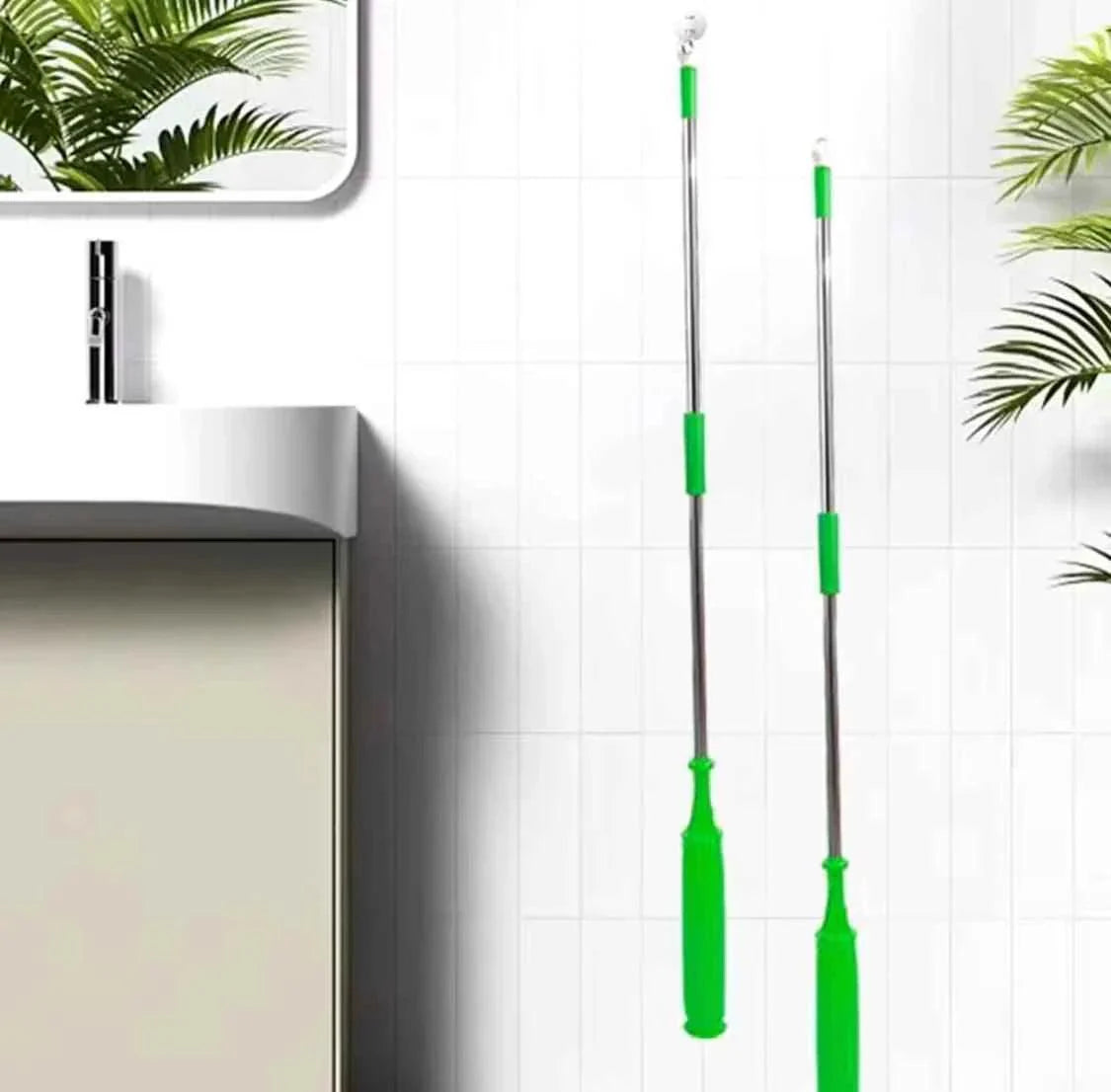 Twister Microfiber Floor Mop - 2 in 1 Cleaning Tool with Adjustable Long Handle for Home and Kitchen