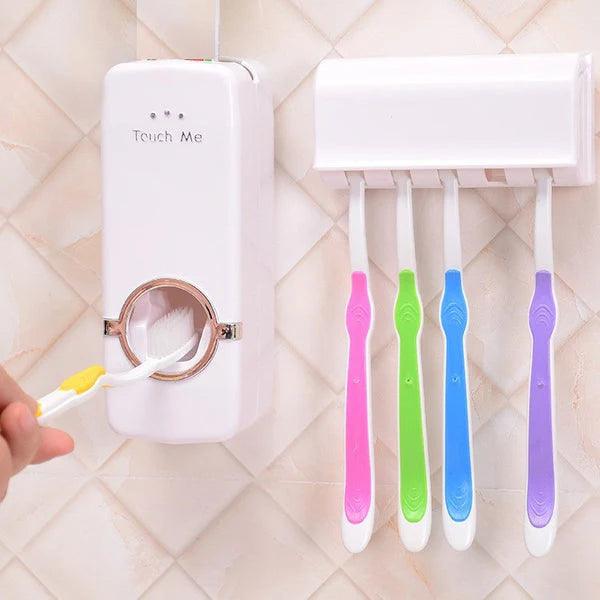 Toothpaste Dispenser Holder: Convenient Toothpaste Dispenser with Holder