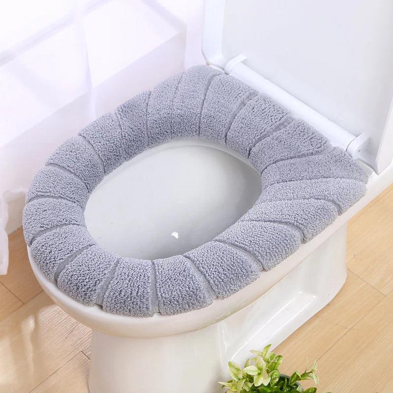 Washable Toilet Seat Cover for Easy Cleaning and Comfortable Stretching