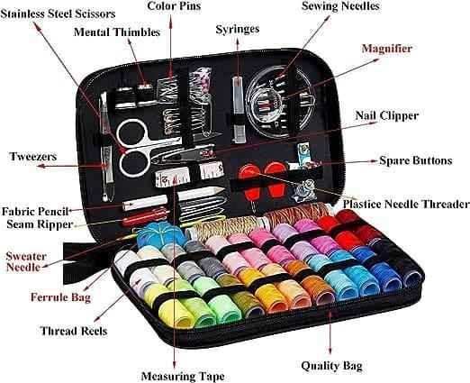 98 Pcs Sewing Kit Essentials - Complete Household Sewing Kit for Crafts and Repairs