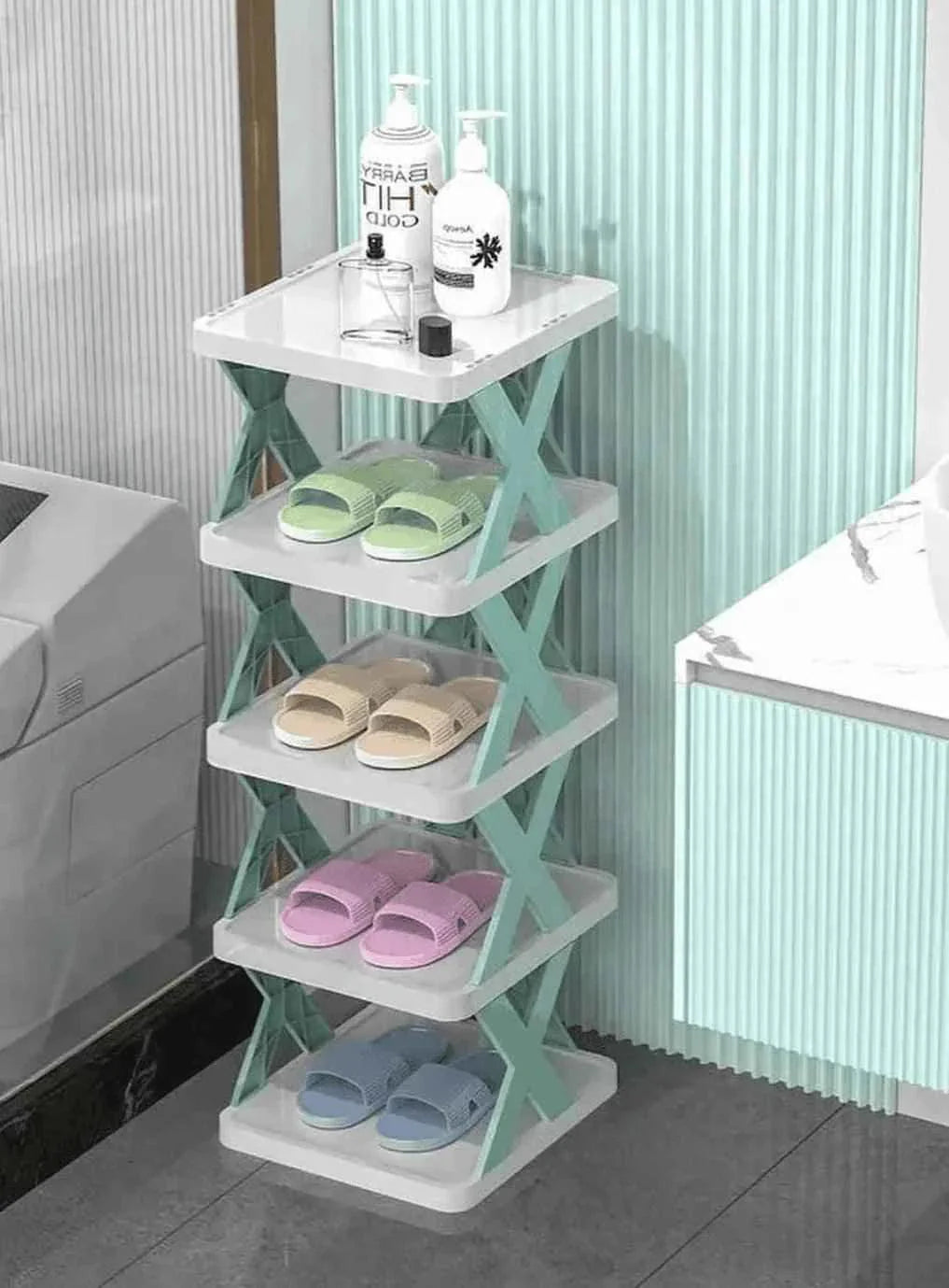 X Shaped Shoe Rack - Stylish and Space-Saving Shoe Organizer