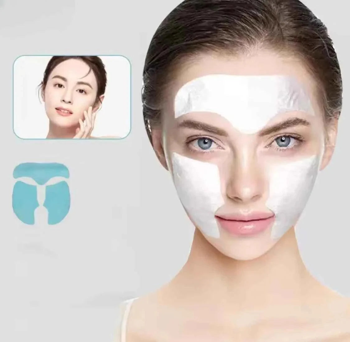 Set of 3 Pure Collagen Face Masks for Anti-Aging and Korean Glass Skin Hydration