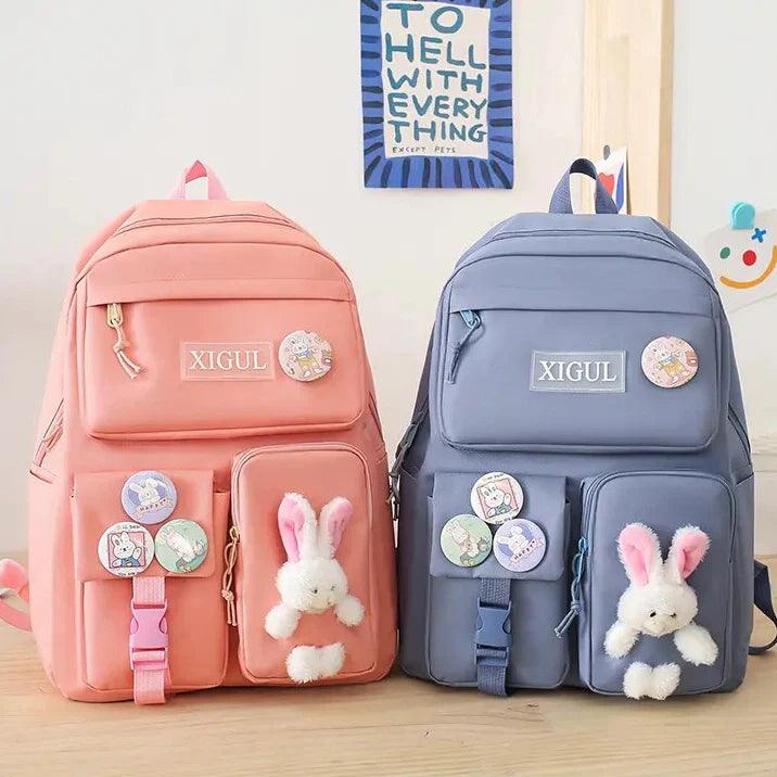 4pcs Bunny Bag Set - Cute and Functional Storage Solution for Kids