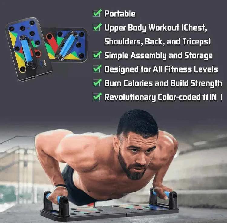 9-in-1 Push Up Rack System for Men and Women - Versatile Home Workout Equipment