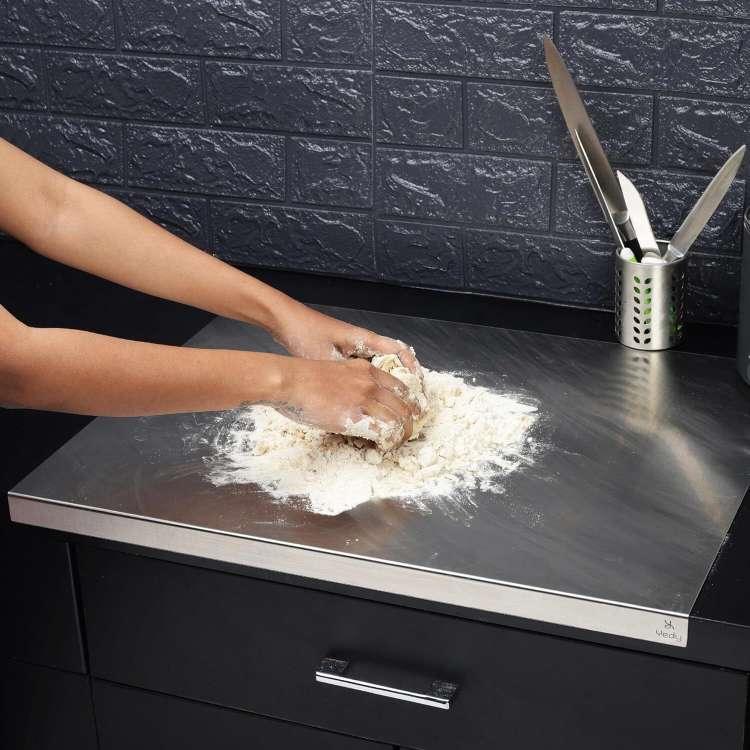 Stainless Steel Cutting Board for Vegetable Preparation
