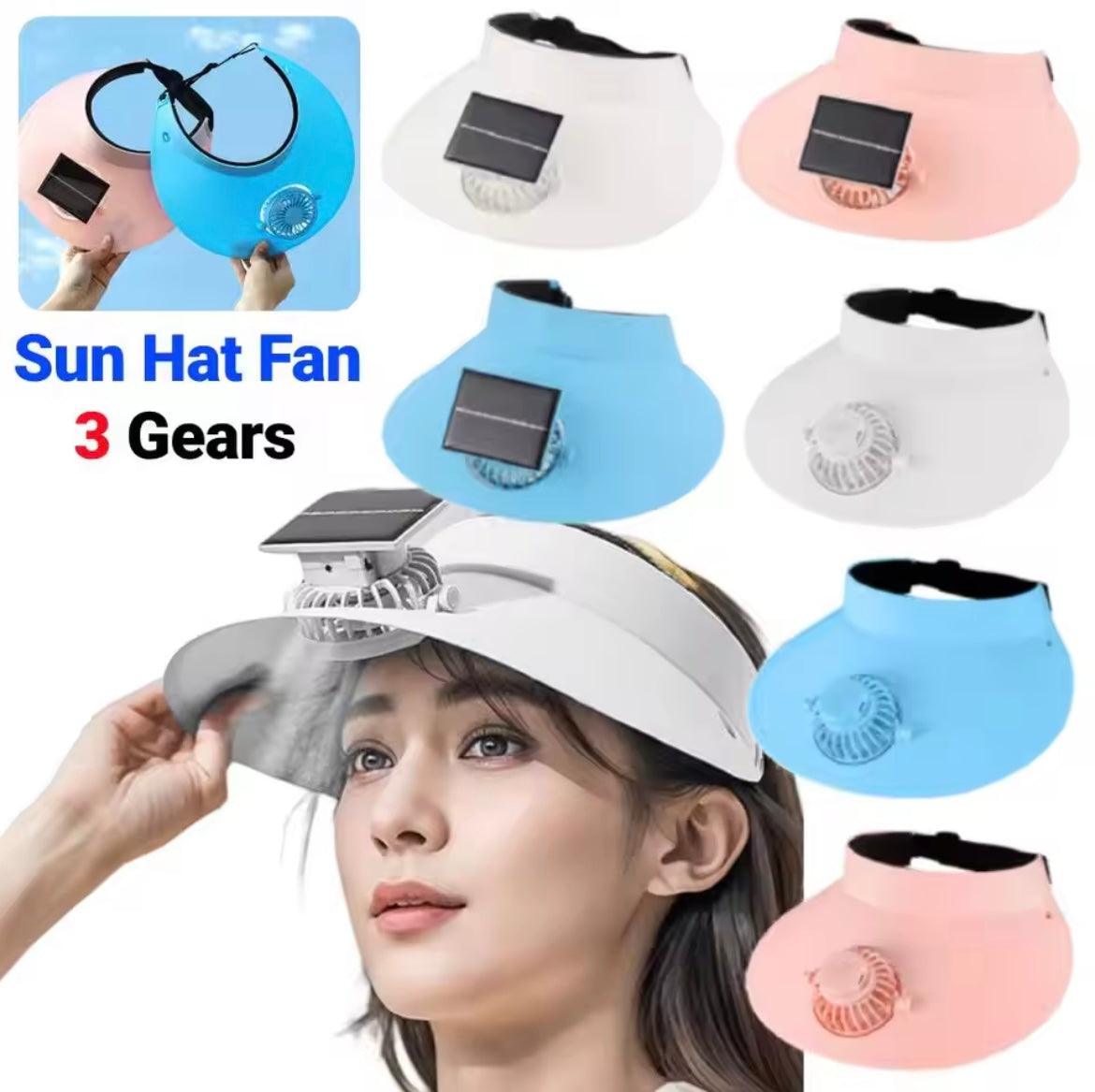 Cooling Fan Sun Hat - Adjustable Temperature Controller and Breathable Design for Sun Protection and Outdoor Activities