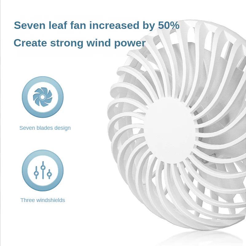Rechargeable Neck Fan - Portable Dual Head Hands-Free Cooling Fan