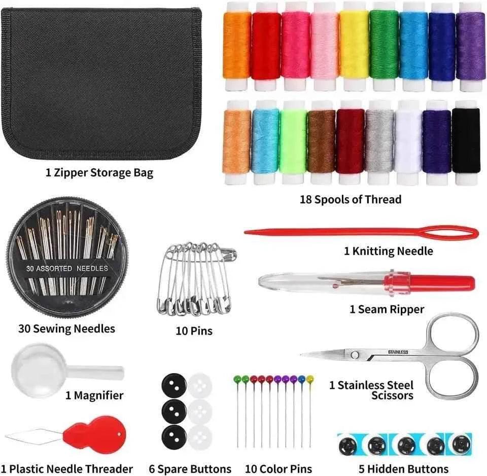 98 Pcs Sewing Kit Essentials - Complete Household Sewing Kit for Crafts and Repairs