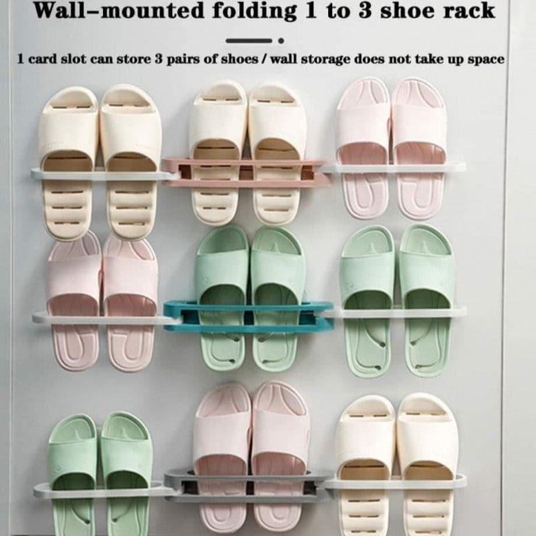 Wall Mounted Shoe Organizer and Towel Rack for Bathroom and Entryway