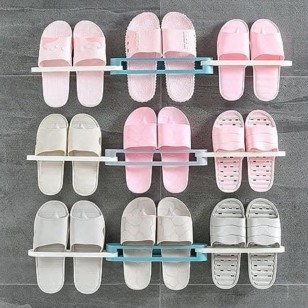 Wall Mounted Shoe Organizer and Towel Rack for Bathroom and Entryway