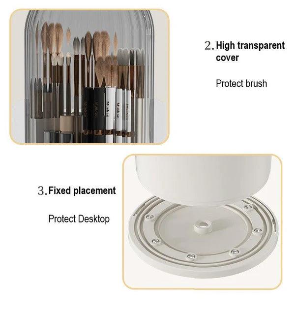 Acrylic Makeup Brush Organizer - Stylish Holder for Your Beauty Tools