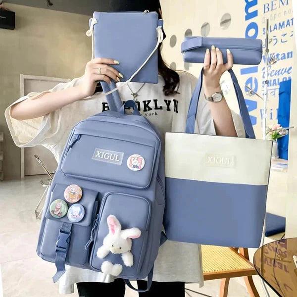 4pcs Bunny Bag Set - Cute and Functional Storage Solution for Kids